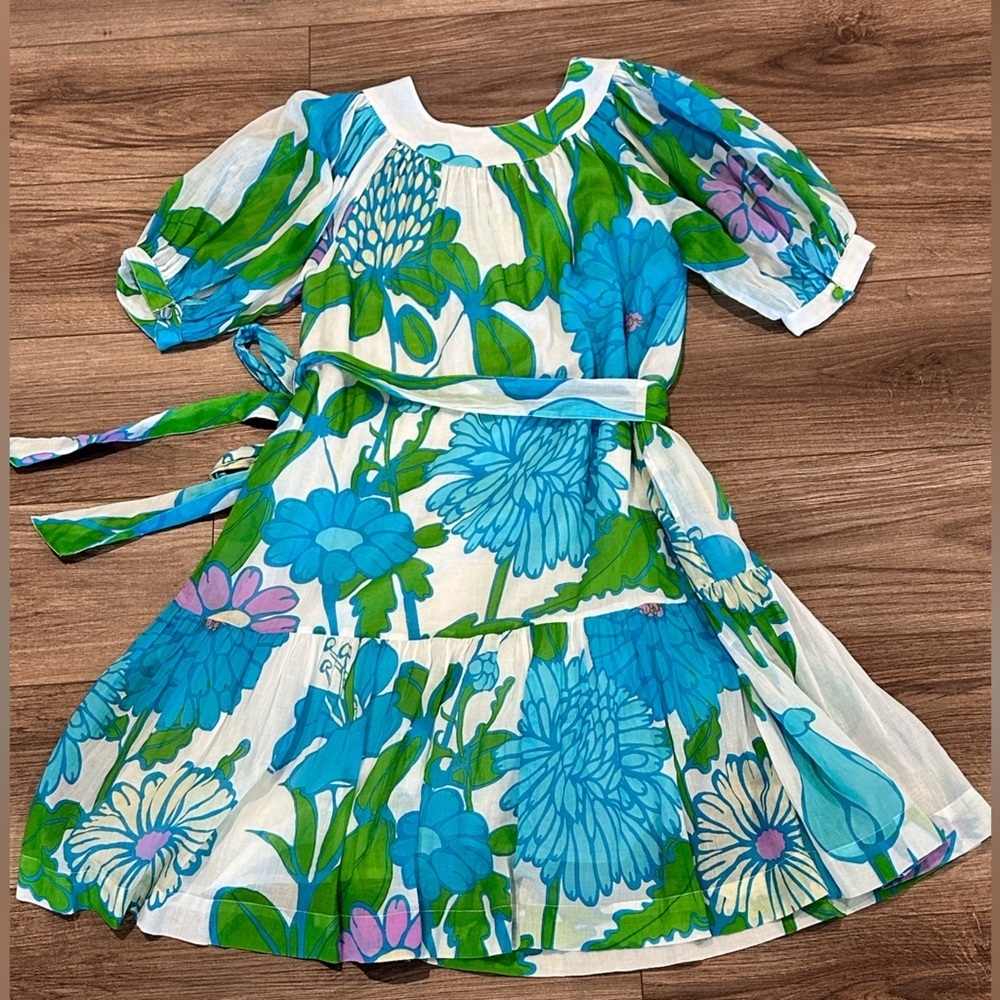 Olivia James The Label Anna Dress in Mod Floral Aqua XS - Picture 8 of 11